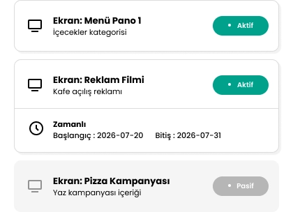 Ekranlarınız Her Yerde