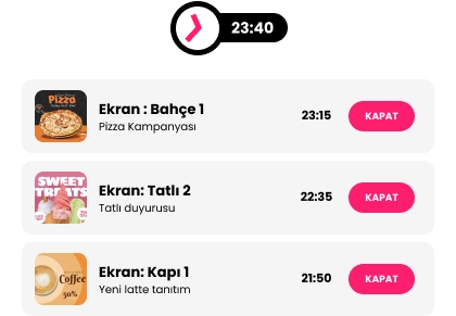 Zamanlı İçerikler