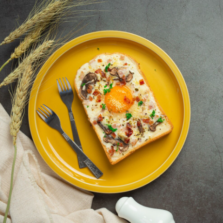 Scrambled Potato Toast