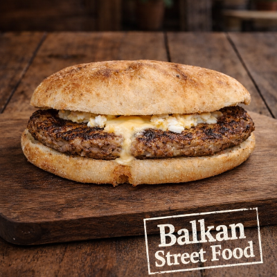 Tombik Arası Pljeskavice Kuru Et & Kaşar